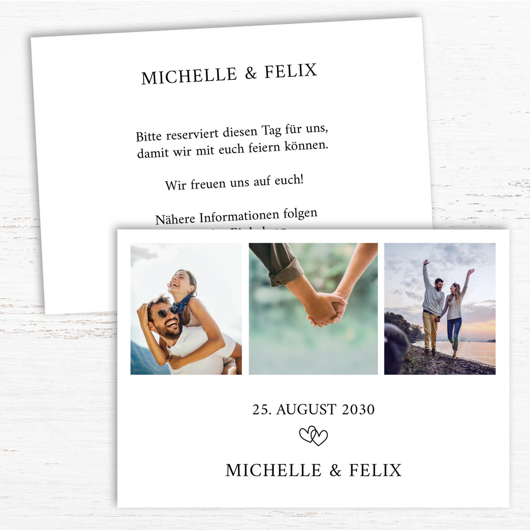 Save the Date Karten zur Hochzeit: True Love